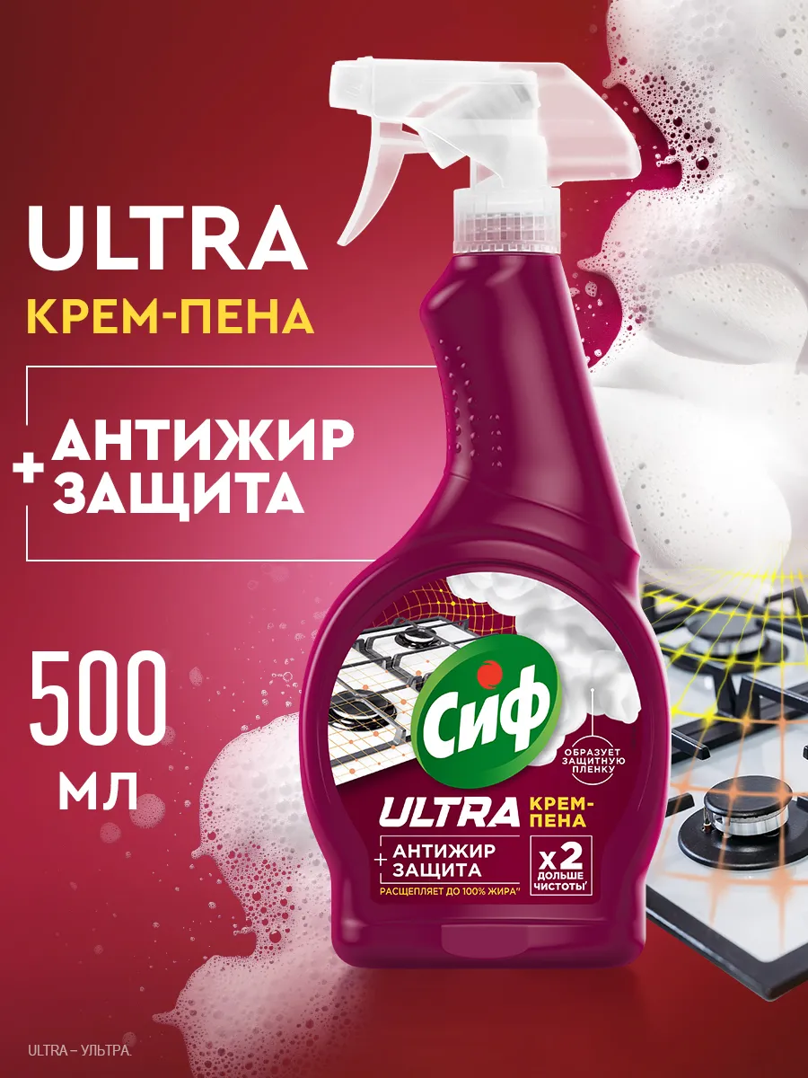 Антижир для кухни спрей жироудалитель мощный 500 мл