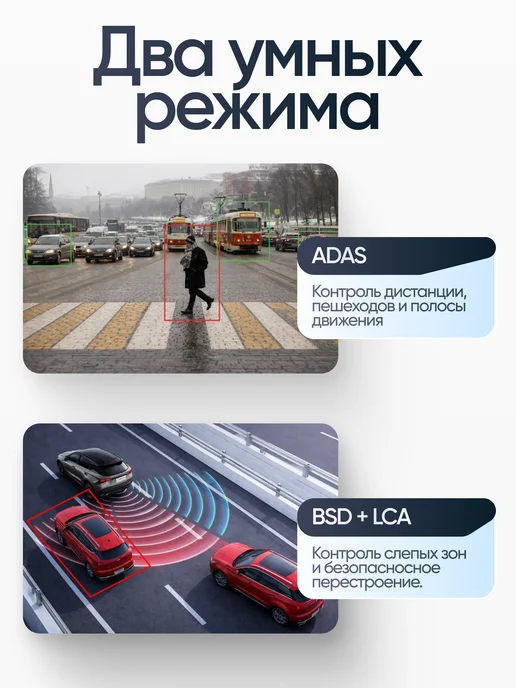 Jomigoo Видеорегистратор автомобильный зеркало c двумя камерами WiFi, вариант, фото 4