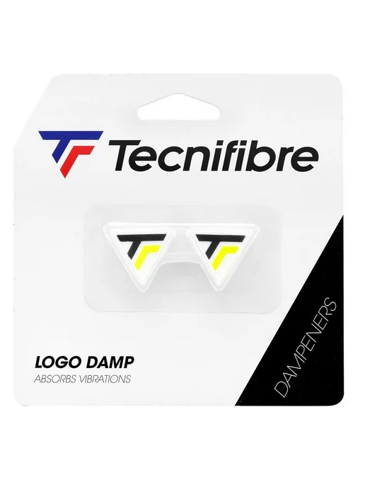 Tecnifibre Виброгасители для теннисной ракетки Logo Damp Neon, 2шт, 2 шт, фото 2