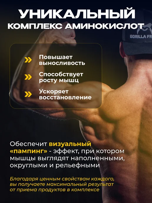 VitaMeal Аргинин цитруллин малат порошок аминокислоты, Аргинин аминокислоты, фото 2