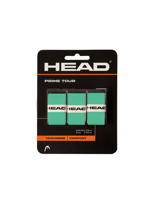 HEAD Обмотка для ручки Overgrip Prime Tour x3, Mint, зеленый
