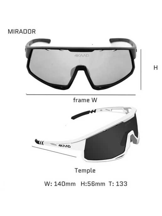 4KAAD Спортивные очки Mirador blue-white, голубой, фото 6