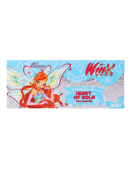 SODA Палетка для лица Heart Of Gold #magicalpower. Коллекция Winx, золотой