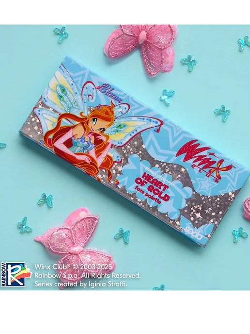 SODA Палетка для лица Heart Of Gold #magicalpower. Коллекция Winx, золотой, фото 8