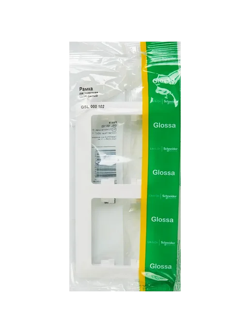 Systeme Electric Рамка для розеток Glossa 2 поста цвет белый, белый, фото 4