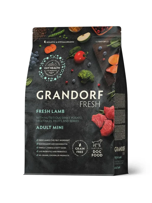 Сухой корм Grandorf fresh Грандорф Фреш для собак, мелкие, ягненок, 1 кг, фото 2