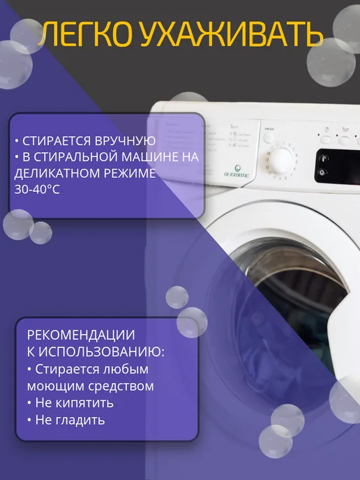 Губка для машины микрофибра для авто, синий, фото 5