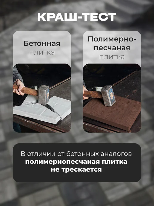 OLSILine Плитка тротуарная для дачи, сада, загородного дома, парковок, красный, фото 7