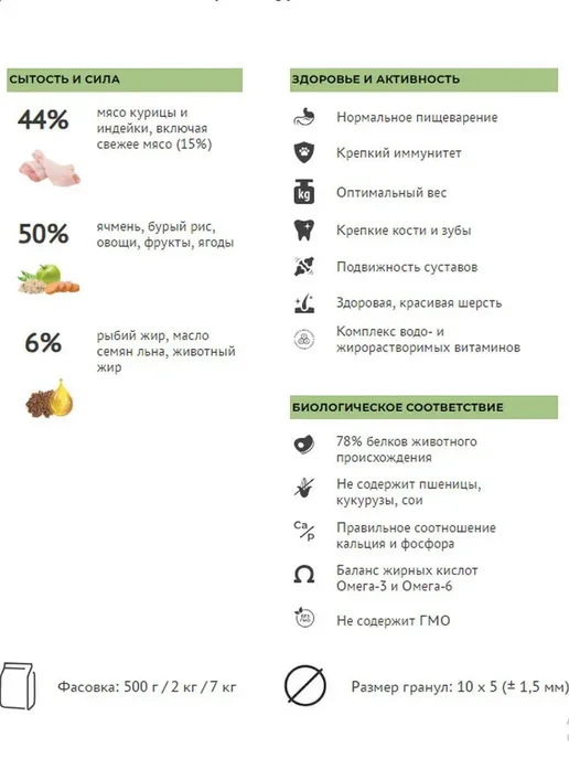 Сухой корм Elato Holistic Lite Инд для собак, мелкие, курица, 2 кг, фото 4