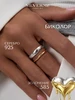 Кольцо серебро 925 на палец широкое двойное SILVERME 35993128 купить за 1 791 ₽ в интернет‑магазине Wildberries