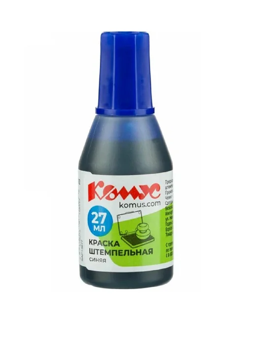 Kores Краска штемпельная синяя 27 мл 2шт, 27 мл, 2 шт, фото 2