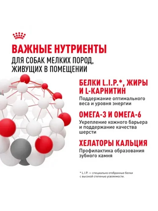 Сухой корм Royal canin Indoor Живущих для собак, взрослые, мелкие, 0,5 кг, фото 7