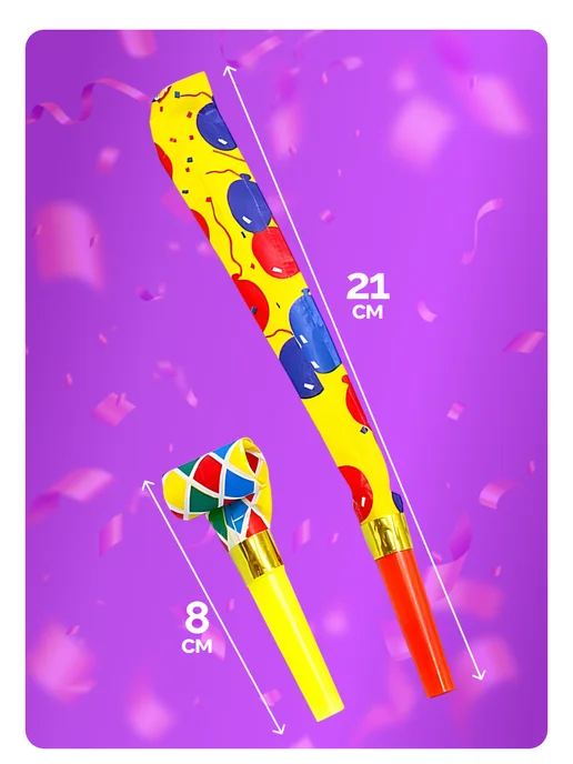 EventsDay Дудочка детская для праздника набор 24 шт, 24 шт, фото 3