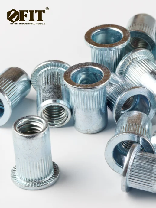 FIT FINCH INDUSTRIAL TOOLS FIT Заклепки резьбовые стальные М10, 6 шт. для заклепочника, 6 шт, фото 8