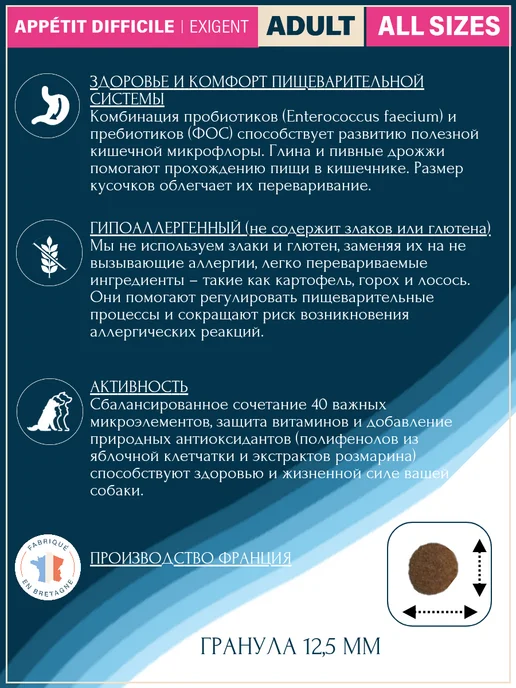 Сухой корм Flatazor New Prestige для собак, гипоаллергенный, ягненок, 12 кг, фото 2