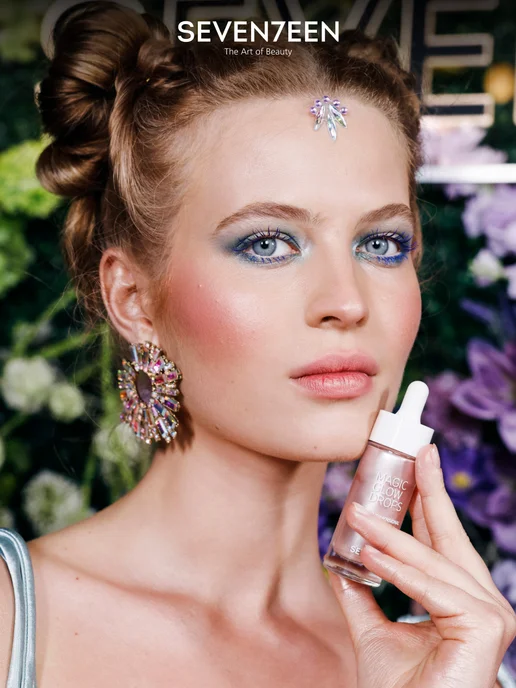 Seven7een Хайлайтер жидкий MAGIC GLOW DROPS т.1 сияющий розовый, розовый, фото 7