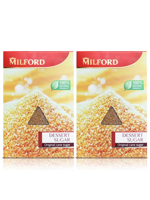 Milford Сахар рассыпчатый тростниковый, 500г х 2шт, Германия, 500 г, 2 шт
