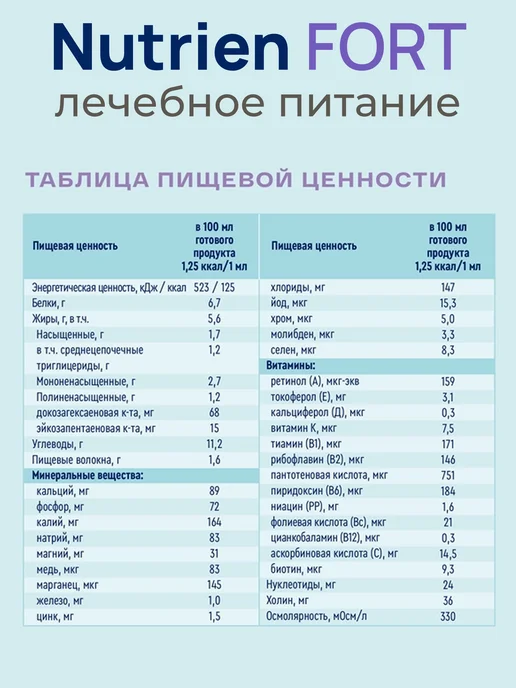 Nutrien Нутриэн Форт с нейтральным вкусом сухая смесь 350 гр, 350 г, фото 6
