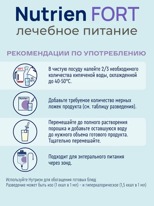 Nutrien Нутриэн Форт с нейтральным вкусом сухая смесь 350 гр, 350 г, фото 7