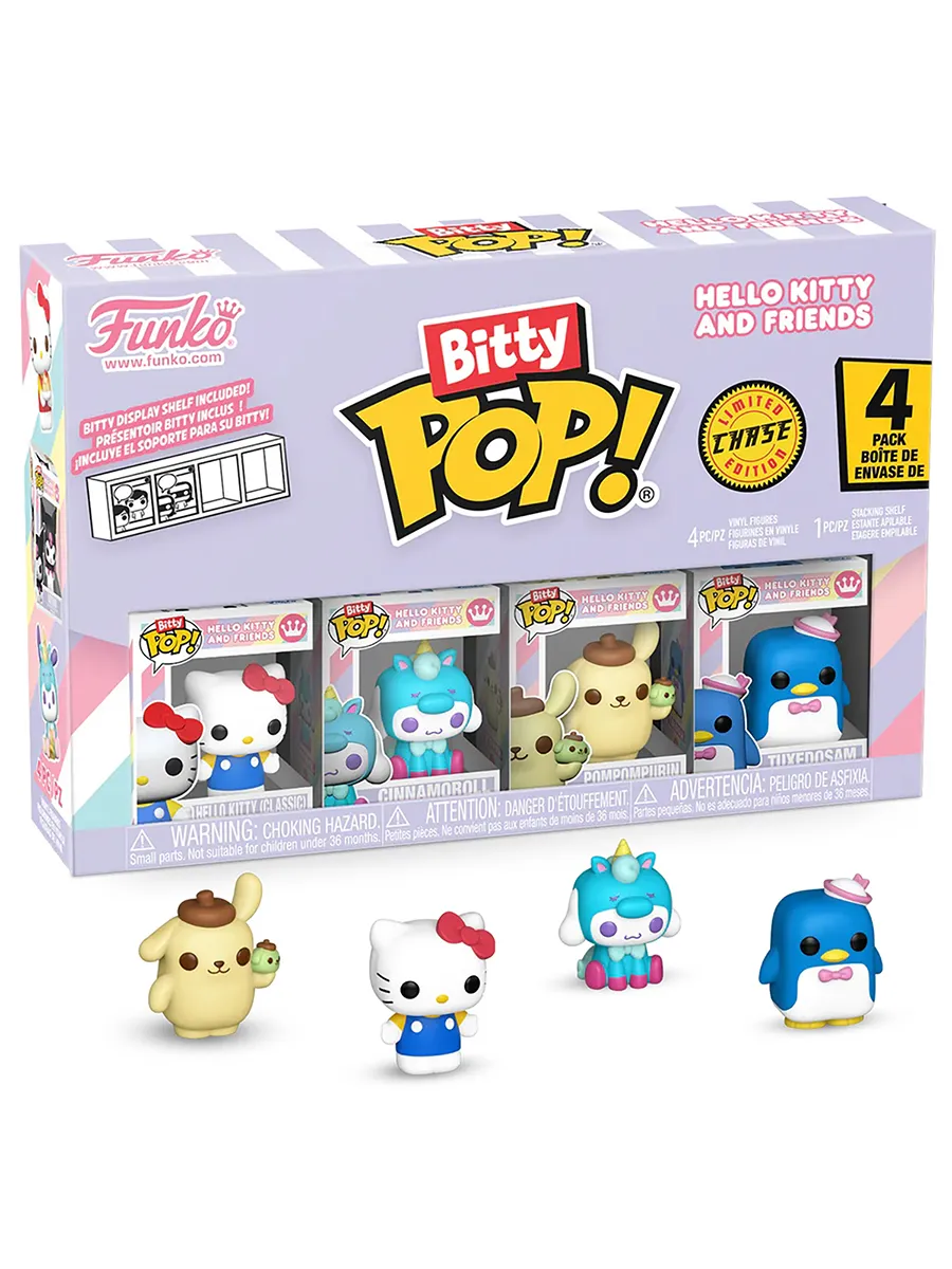 Фигурка Bitty Hello Kitty HK+Cinnamoroll+Pompompurin+?