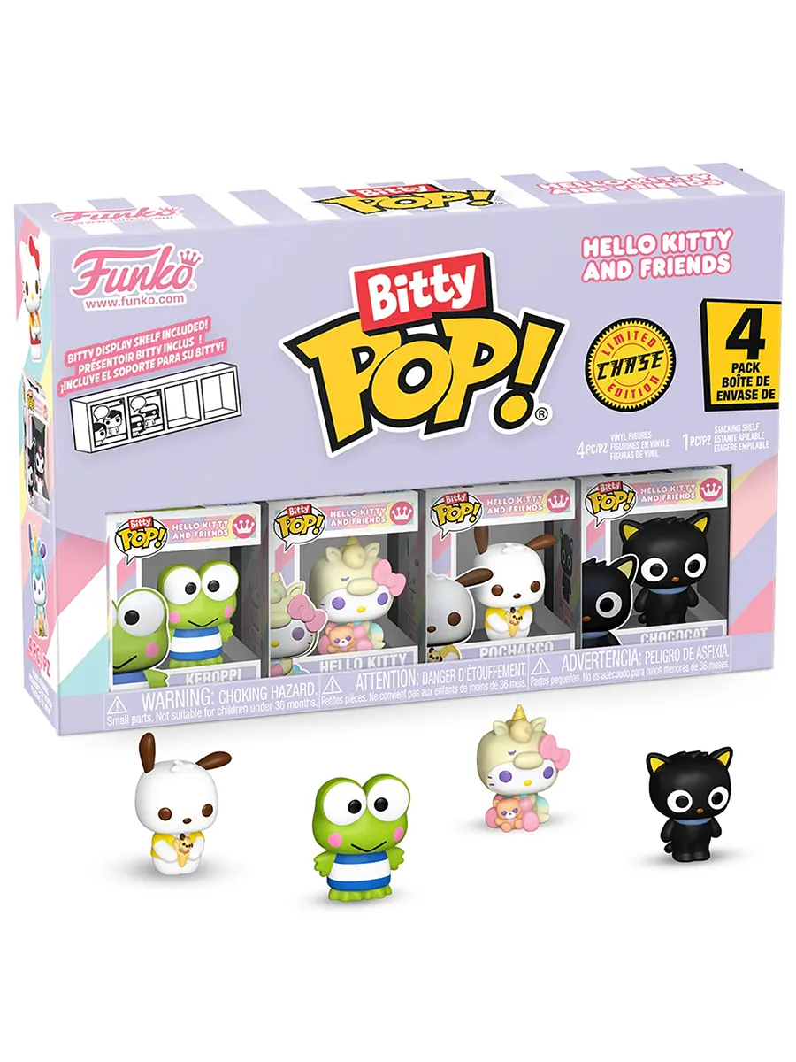 Фигурка Bitty Hello Kitty And Friends Keroppi+HK+Pochacco+?