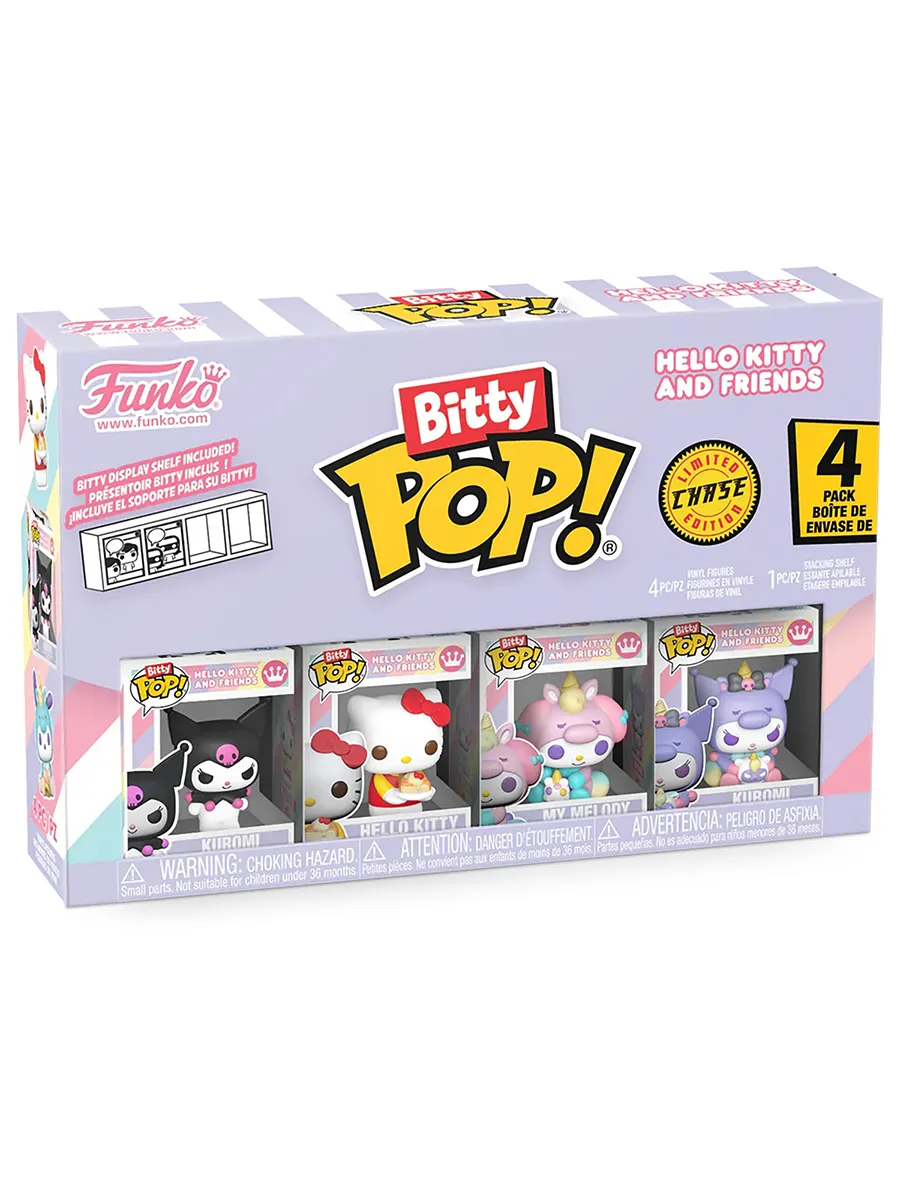 Фигурка Bitty Hello Kitty And Friends Kuromi+HK+My Melody+?