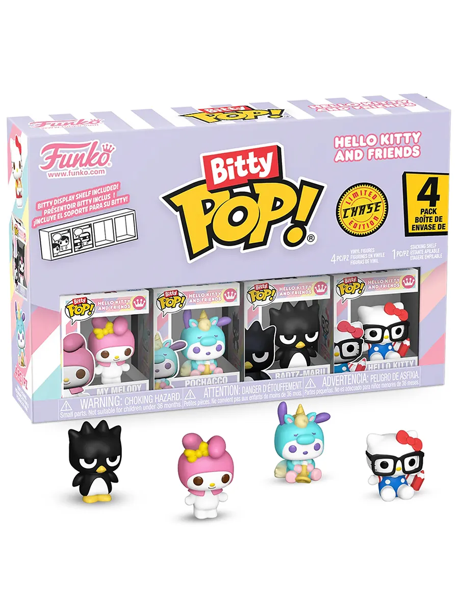 Фигурка Bitty Hello Kitty My Melody+Pochacco+Badtz+?