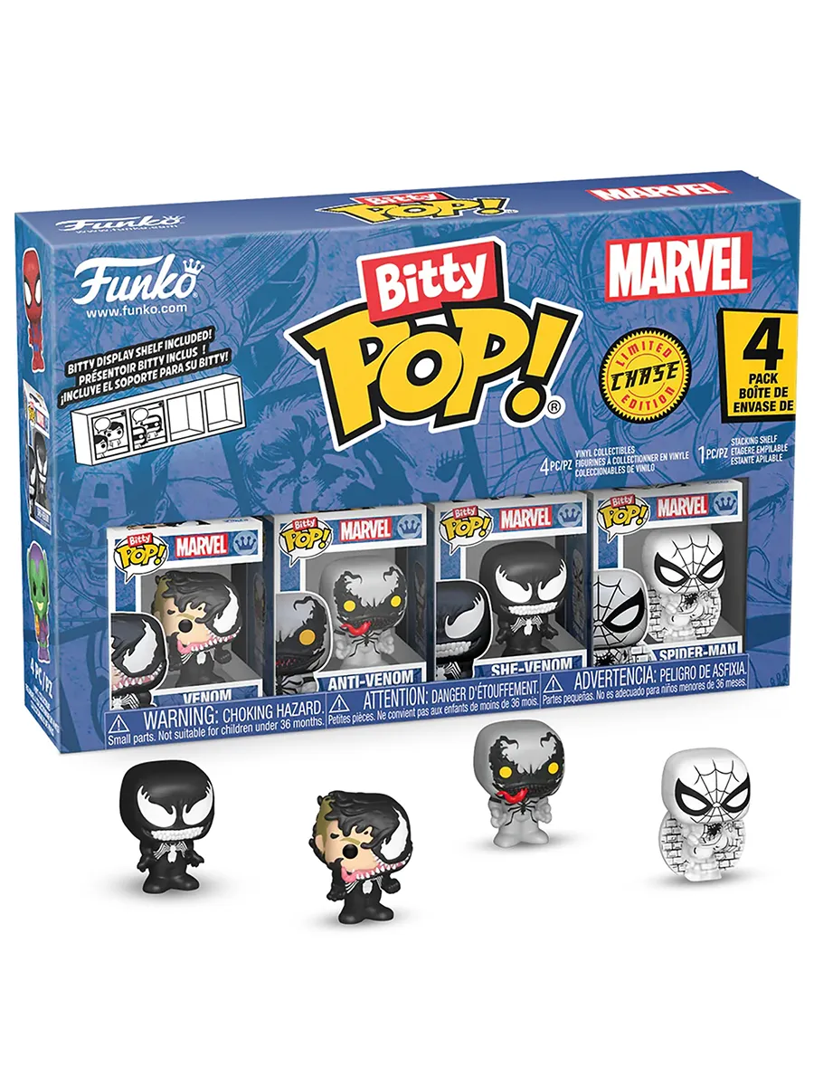 Фигурка Bitty Marvel Spider-Man Venom+Anti-Venom+She-Venom+?