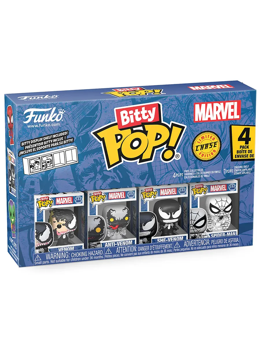 Фигурка Bitty Marvel Spider-Man Venom+Anti-Venom+She-Venom+?