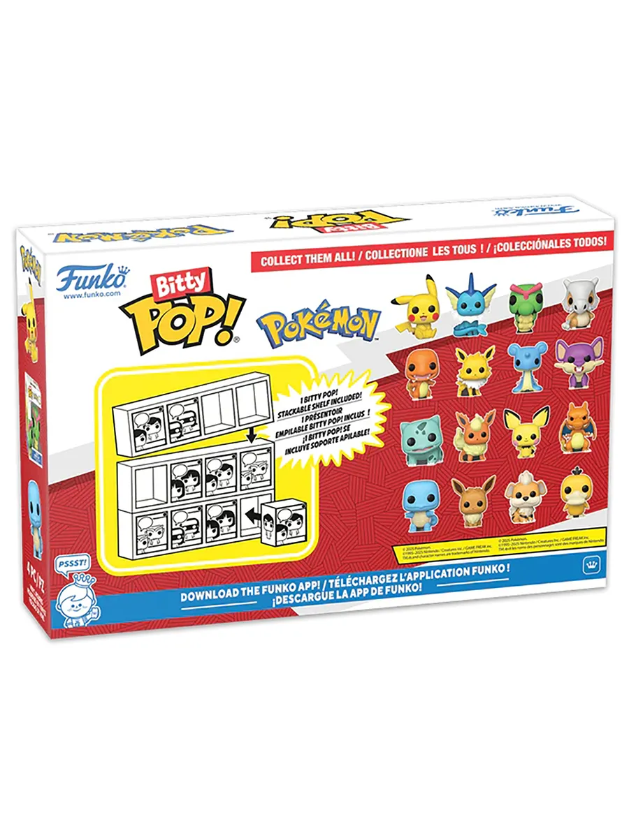 Фигурка Bitty POP! Pokemon Charmander+Jolteon+Lapras+Rattata