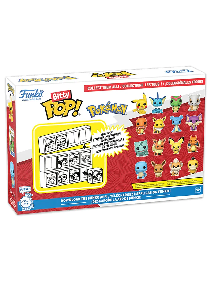 Фигурка Bitty POP! Pokemon Pikachu+Vaporeon+Caterpie+Cubone