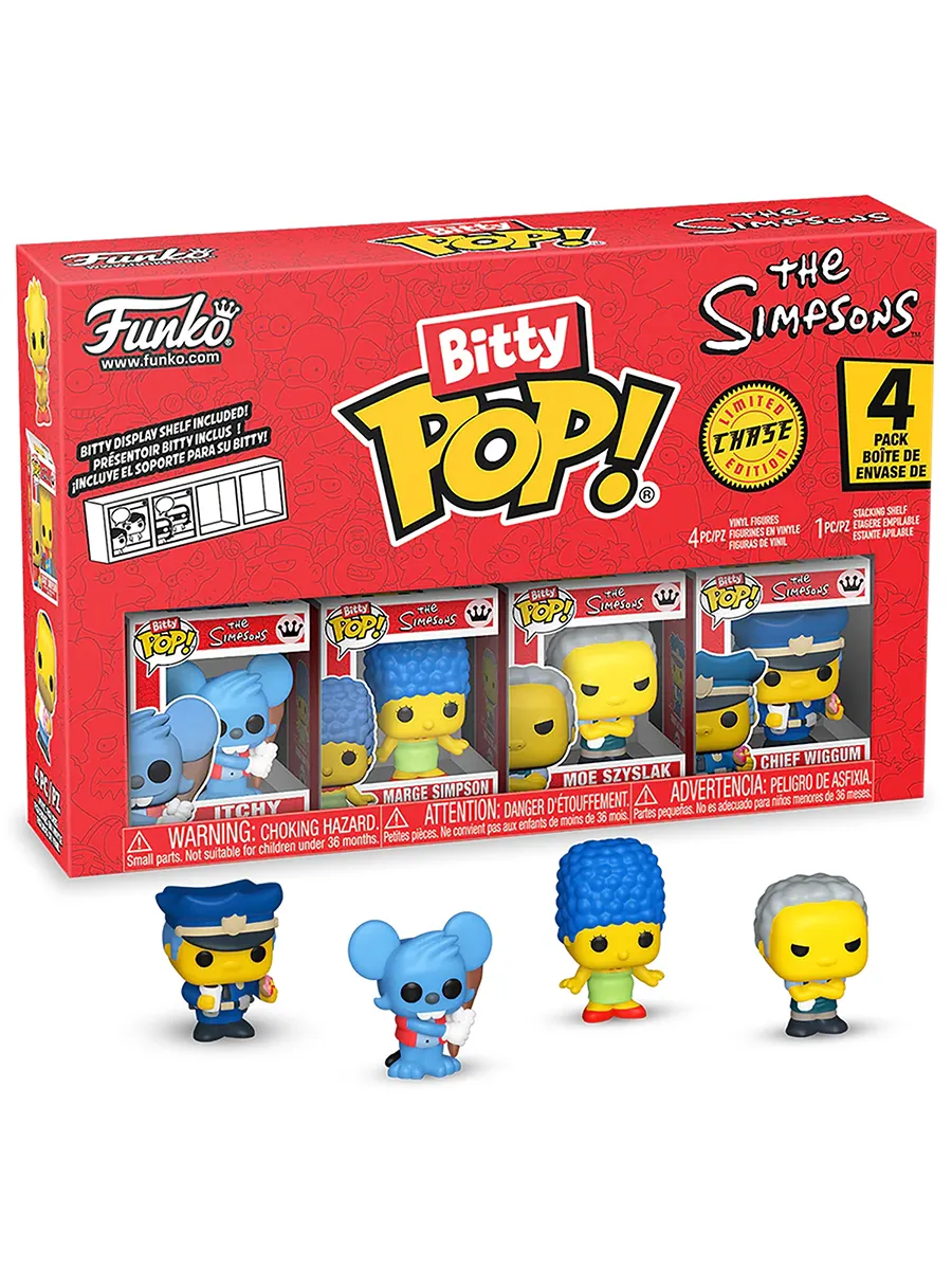 Фигурка Funko Bitty POP! Simpsons Itchy+Marge+Moe Szyslak+?