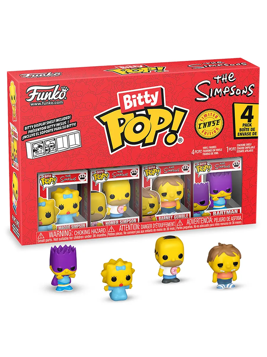 Фигурка Funko Bitty POP! Simpsons Maggie+Homer+Barney+?