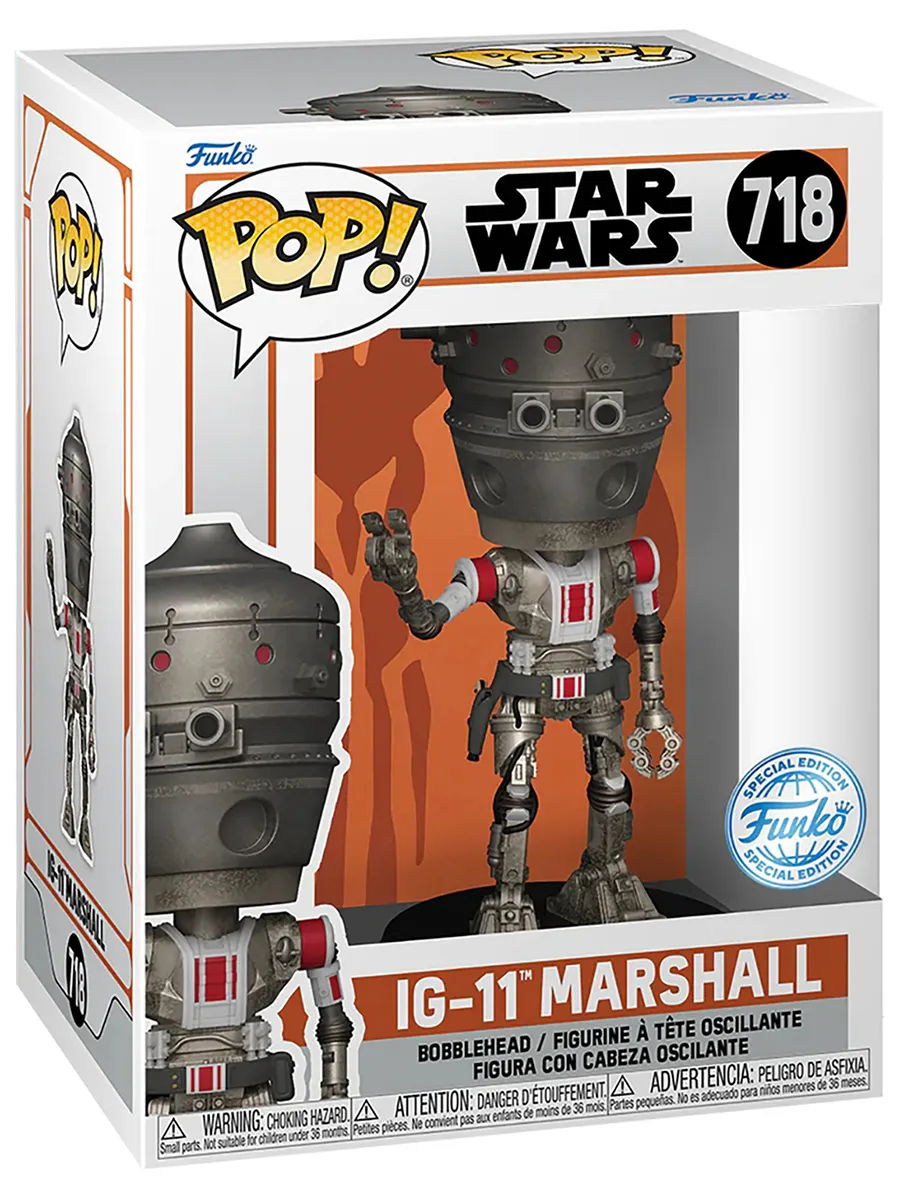 Фигурка POP! Bobble Star Wars Mandalorian IG-11 Marshall
