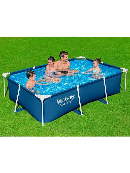 Bestway Каркасный прямоугольный бассейн Steel Pro, 259х170x61 см, 259x170x61 см, фото 2