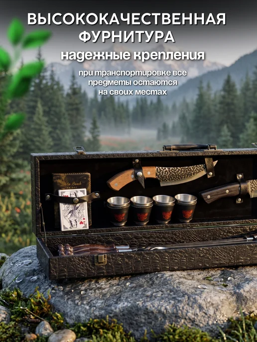Wolf Shampur Набор для пикника шашлычный № 1, черный, фото 2