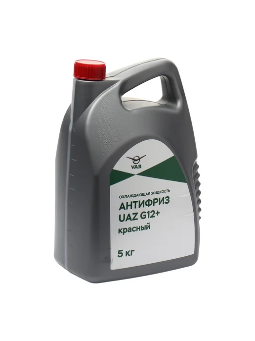 UAZ Антифриз красный -40C 5кг G12+ для Уаз, 5 кг