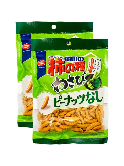 KAMEDA SEIKA Крекеры японские какинотане вкус васаби и арахиса, 173 г, 2 шт, 91 г, фото 3
