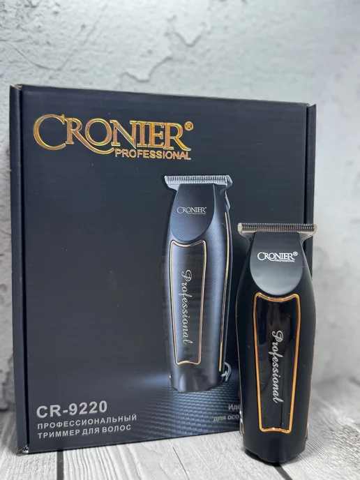 Машинка для стрижки волос триммер универсальный Cronier, черный, фото 4