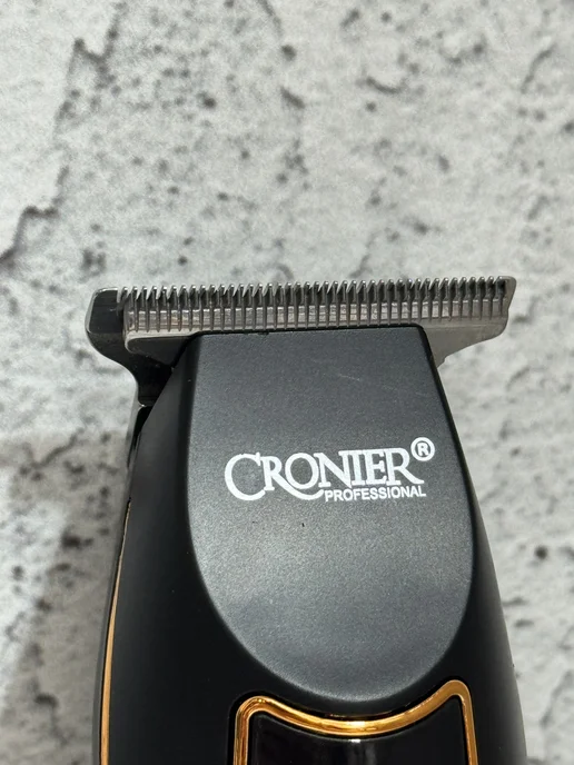 Машинка для стрижки волос триммер универсальный Cronier, черный, фото 5