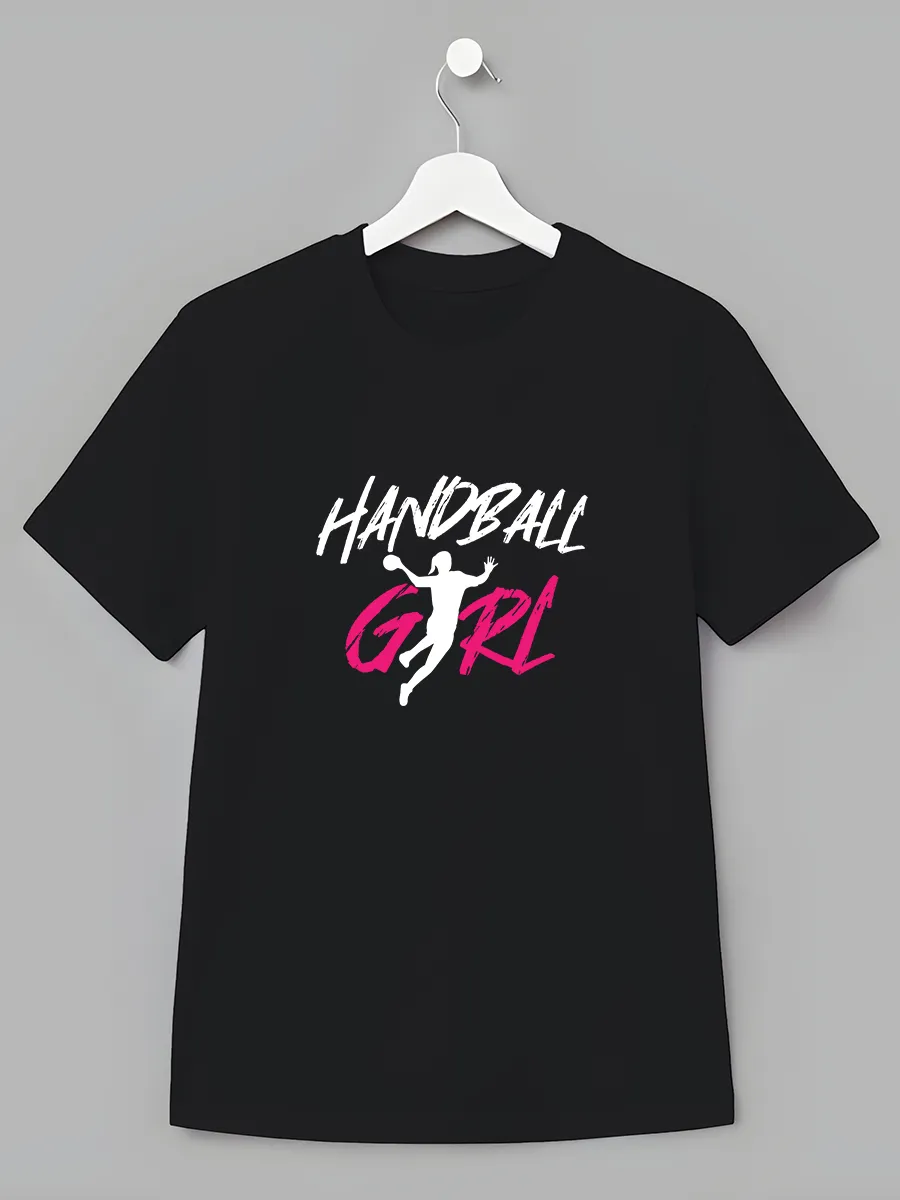 Детская футболка Гандбол Девочка с принтом Handball Girl
