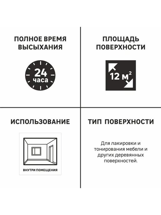 Luxens Лак для мебели алкидный дуб 0.9 л, 900 мл, фото 3