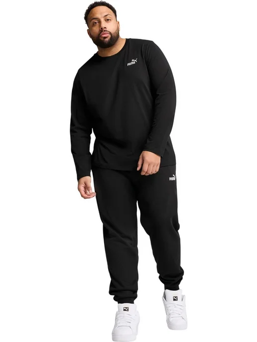 PUMA Лонгслив Essentials No. 1 Logo Long Sleeve Tee Men, черный, фото 3