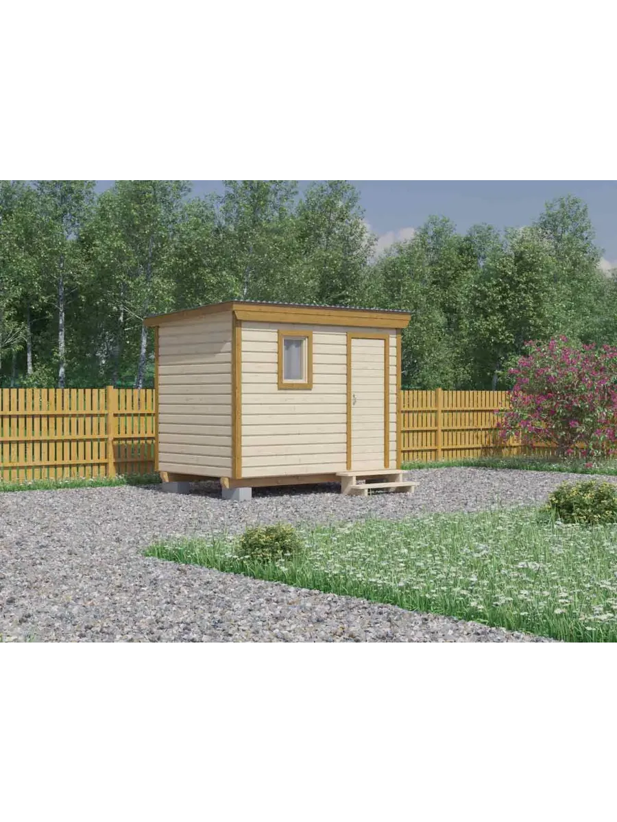 Дачная бытовка без отделки Физалис 3x2 м