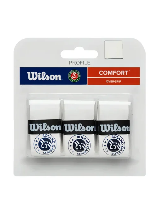 Wilson Обмотка для ручки Overgrip Pro Roland Garros 2023 x3, White, 2023x3, фото 2