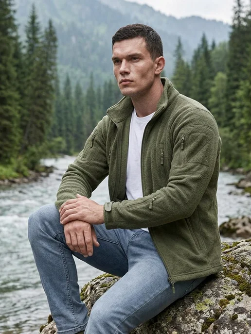 TACTICAL WORLD Кофта тактическая флисовая, зеленый, фото 6