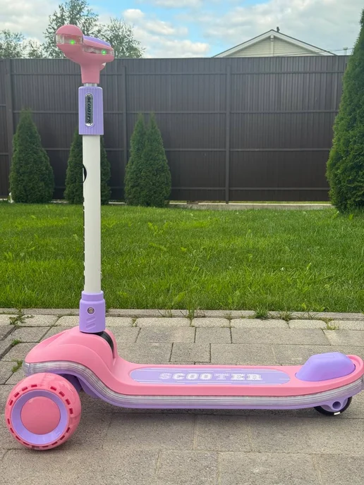 BABYTRONIC Детский самокат с подсветкой, розовый, фото 3