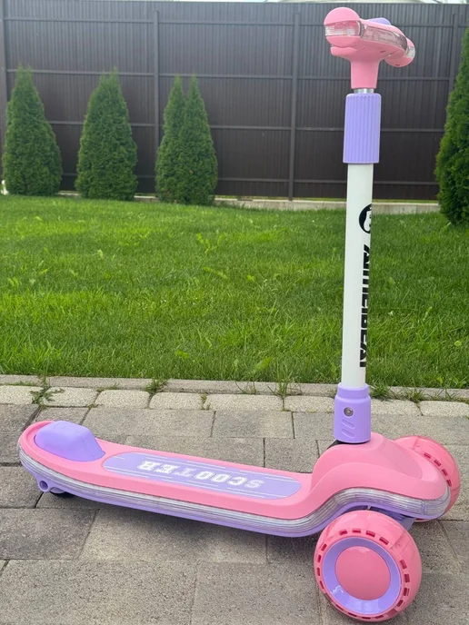 BABYTRONIC Детский самокат с подсветкой, розовый, фото 7