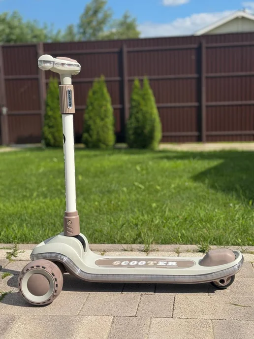 BABYTRONIC Детский самокат с подсветкой, серый, фото 2