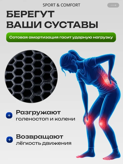 SPORT & COMFORT Силиконовые подпяточник с черной подошвой, черный, фото 5